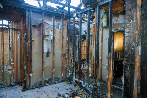 Professional Fire Board Up technician working in Clinton, NJ